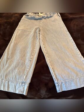 Z Supply Light Blue Wide Leg Cropped Jeans